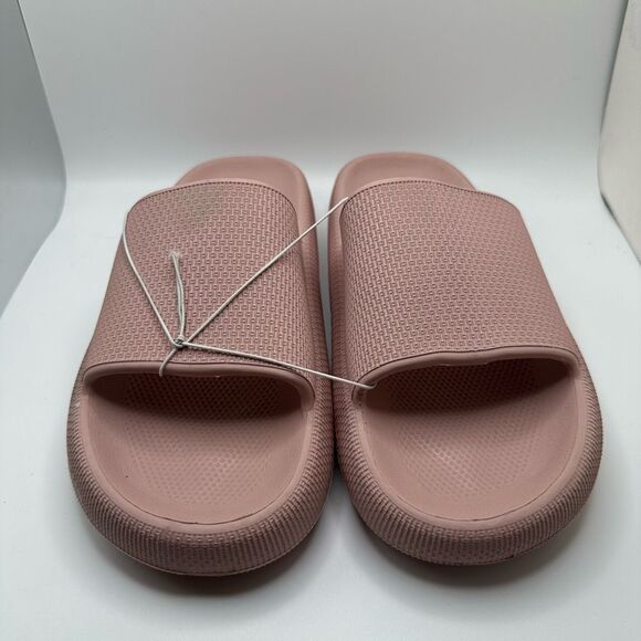 CUSHIONAIRE Women's cloud recovery slide sandals with +Comfort 11 BLUSH - Picture 2 of 7